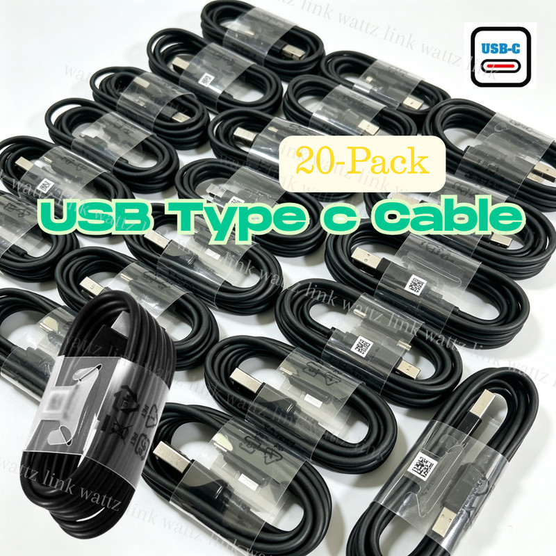 20X Fast Charging Wall Charger Type C USB Cable For Samsung Galaxy S8 S9 S10 S20
