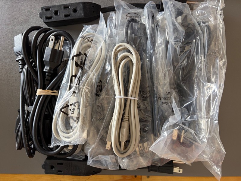 20 Various Power & USB cables