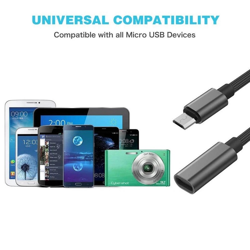 USB C to Micro USB Adapter, KUXIYAN (2 Pack) Type C Female to Micro USB Male gallery