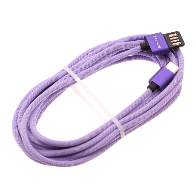 For Samsung Galaxy Z Fold6 – Purple 10ft USB-C Cable Extra Long Fast Charger