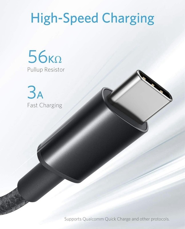 Anker Powerline+ USB-C to USB-A 2.0 Nylon-Braided Charging Cable 6ft gallery