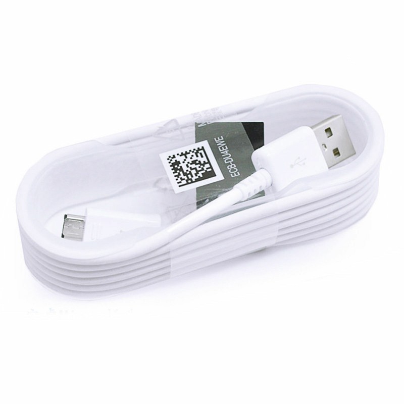 Lot of 2 Original Samsung micro-USB 5FT White USB Charge Data Cable Plastic Wrap gallery