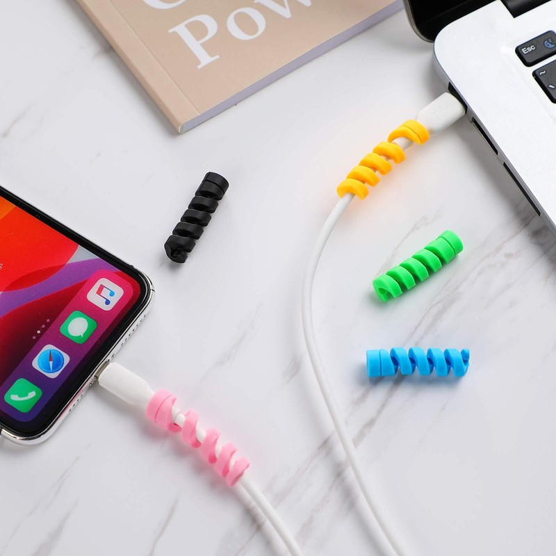 Phone Charging Cable Protectors Cute Cord Saver USB Charger Various 40 Pack gallery