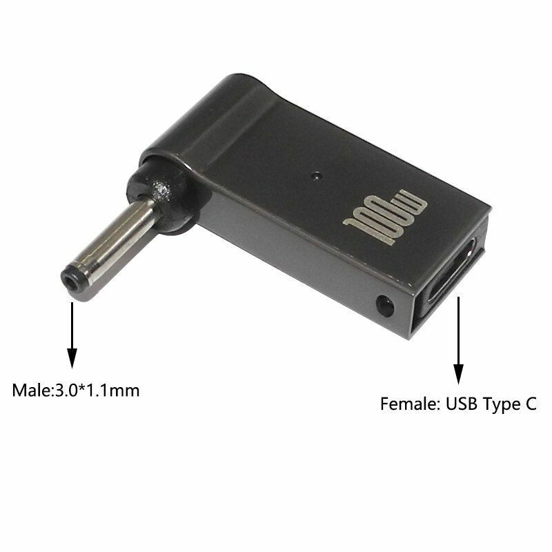 100W USB Type C Laptop Power Adapter Connector USB C Fast Charging Plug Converte