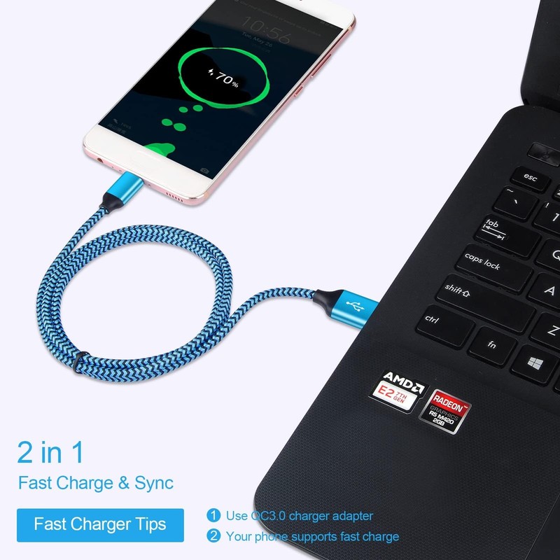 for Samsung Phone Charger Cord 3Pack Android Charger Fast Charging Type C Cab... gallery