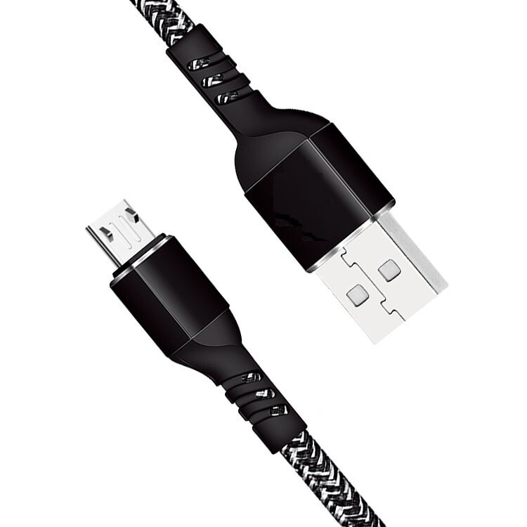 2pack 3ft Micro USB Cable Nylon Braided Fast Quick Charger 3A, USB to Micro USB