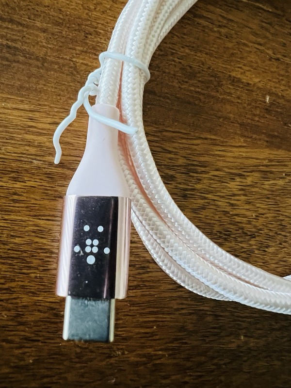 Pink Belkin BoostCharge Braided USB-C to USB-C Cable 4ft. gallery