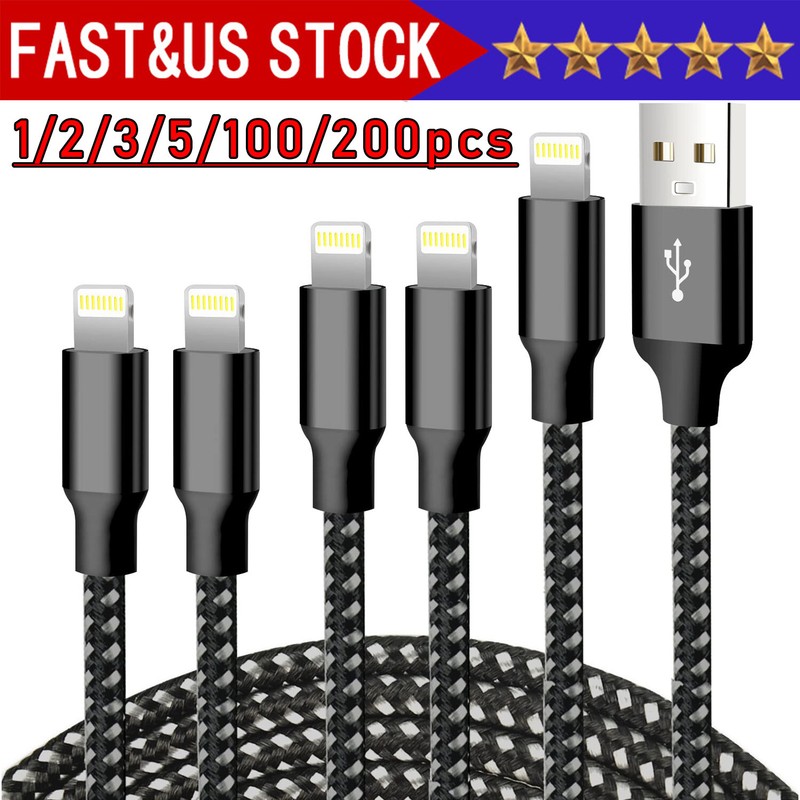 Fast Charger Cable Heavy Duty For iPhone 13 12 11 X XR 8 Charging Cord Wholesale