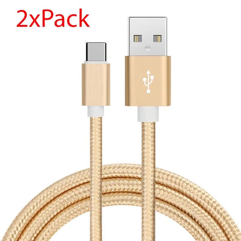 Braided Rugged Type-C to USB Charger Sync Nylon Cable For Galaxy Z Fold & Z Flip