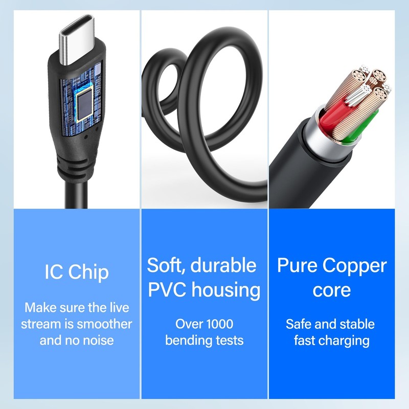 Charger Adapter Cable USB OTG Sound Card Adapter Cable 2 in 1 USB Audio Y Spl... gallery