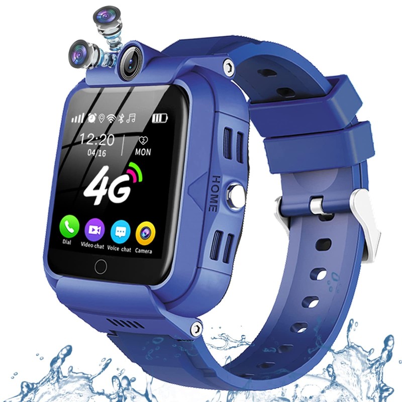 , 4G GPS Tracker with WiFi, SMS, , Voice Video Chat, Bluetooth, Alarm, Pedome...