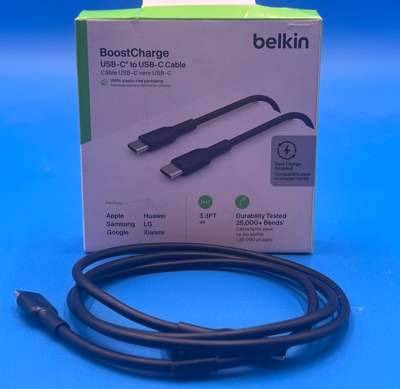 Belkin BoostCharge USB-C Cable CAB003BT1MBK ✨🔥✨ NEW! OPEN BOX! ✨🔥✨