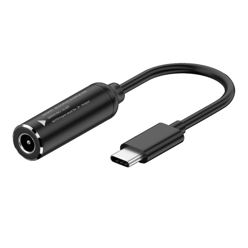 Cable DC 20V Jack 5.5x2.5mm Input to USB--Output 90 Degree Right Angled Power...