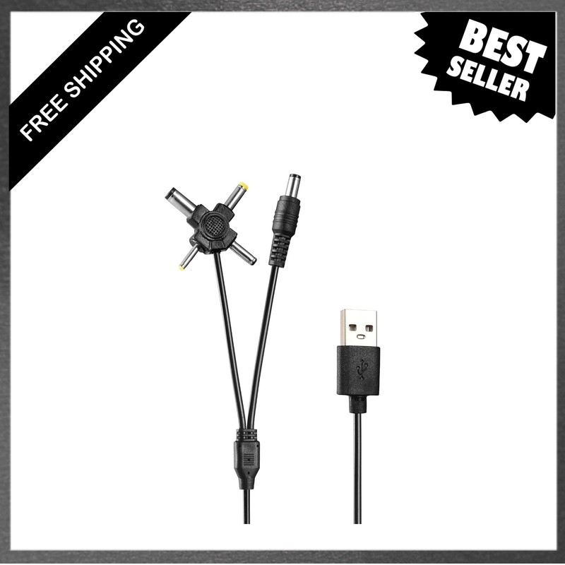 USB Charging Cable for Pet Training Collars Dual Lead 5FT ET-300 ET-400