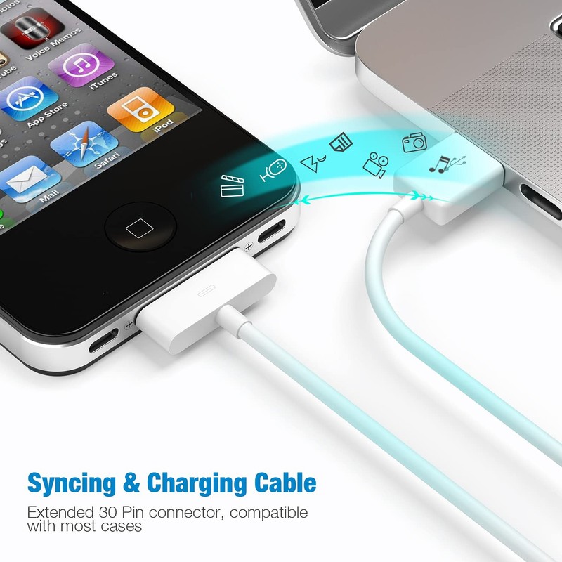 3FT 30 pin USB Charging Data Cable Cord for iPad 1/2/3 iPod Nano 1-6 LOT gallery