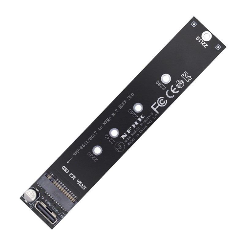 CABLECY Oculink SFF-8612 to M.2 Kit NGFF M-Key to NVME PCIe SSD 2280 Adapter