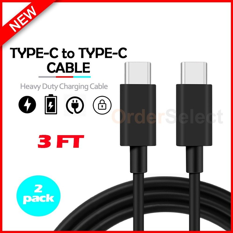 2X USB C – USB C Cable 3A Fast Charger Cord for Android Google Pixel 5/6/7/8