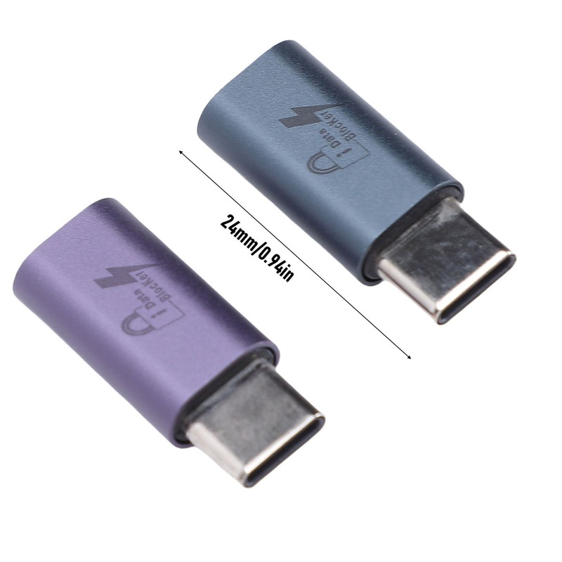 2PCS USB C To C Data Blocker For Enhanced Security In Public Charging EBGM gallery