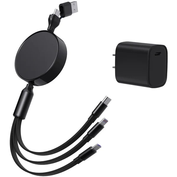 Phunkee Tree Sweet & Sour Tech 6 in 1 Retractable Cables w/Fast Charge Adapter