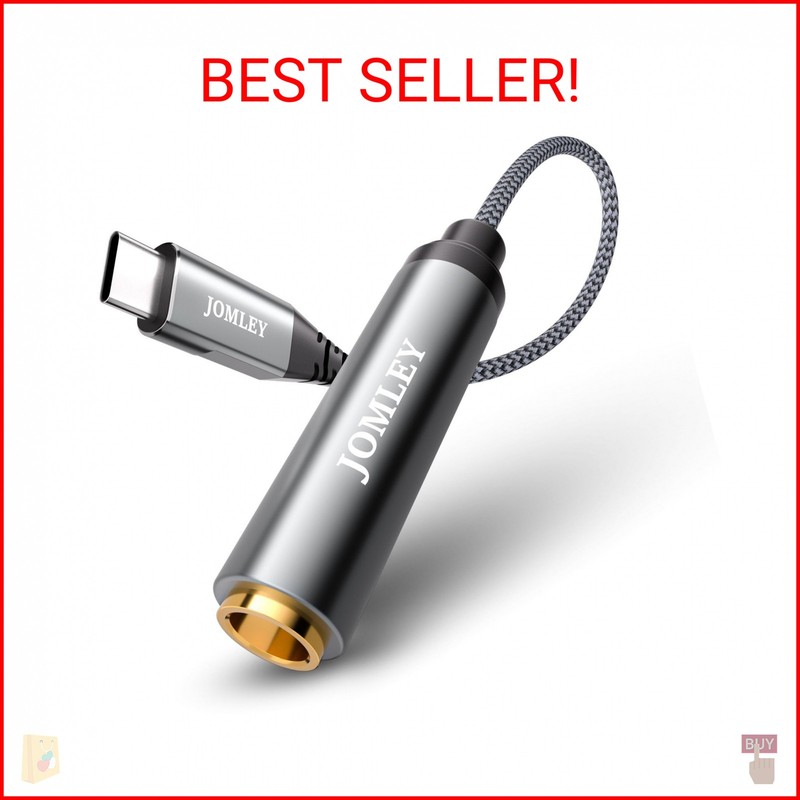 JOMLEY USB C to 1/4 Headphone Adapter 20CM, 1/4 Inch 6.35mm TRS Female to USB C