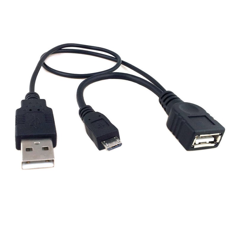 Micro USB Host OTG Cable With USB Power for Galaxy Note3 S4 N5100 N7100 gallery