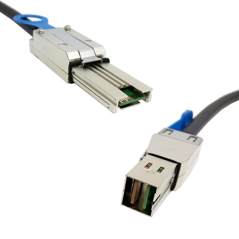 50cm External Mini SAS 4X SFF-8088 to Mini SAS High Density HD SFF-8644 Cable gallery