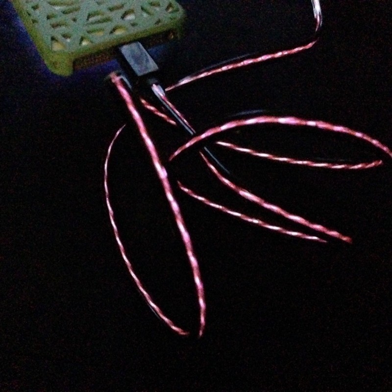 3Ft USB iPhone X/8/7/6s/6 Visible Data Sync Flowing LED Light up Charger Cable gallery