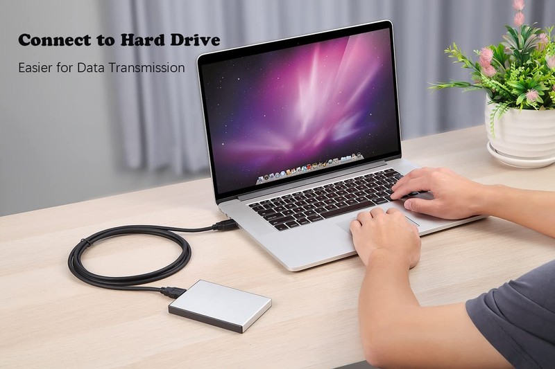 12FT Black USB 3.0 Male To Male Cable Type A 5 Gbps Double Cord Scanner gallery