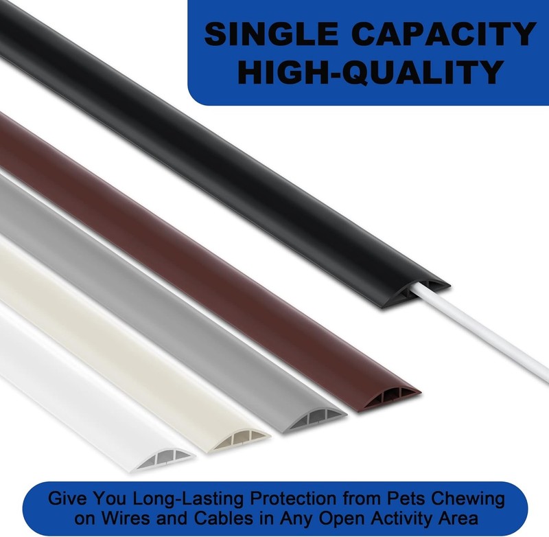 4FT Cord Cover Floor, Extension Brown Hider Power Cable gallery
