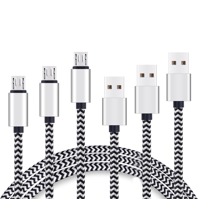 USB Cable Micro USB Cable 3Pack 3ft 6ft 10ft by Ailun High Speed 2.0 USB A Ma…