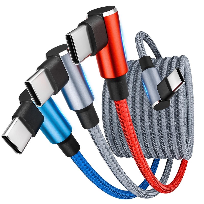 USB Splitter Multi Charging Cable, Right Angle USB to USB Cable,3 in 1 Multip…