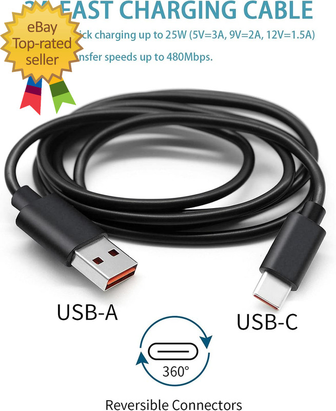 Charger Charging Cable Cord Fit for JBL Charge 4,Charge5,Charge 6,JBL Flip 5, Fl gallery