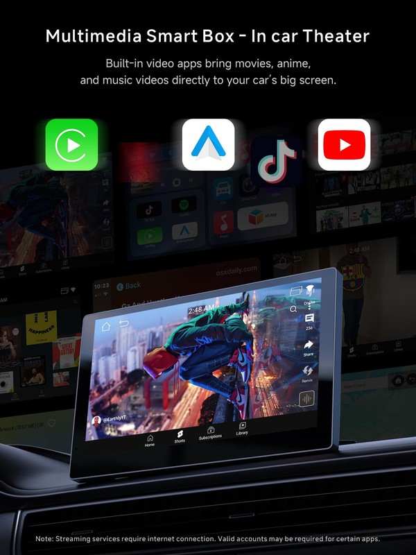 Wireless CarPlay Adapter, Magic AI Box with DualWiFi Stability Enjoy Video & ... gallery