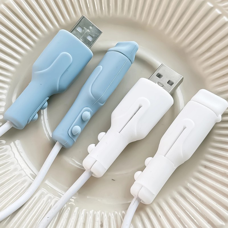 Silicone Charger Cable Protector – Anti-Fracture Sleeve for Android Cords gallery