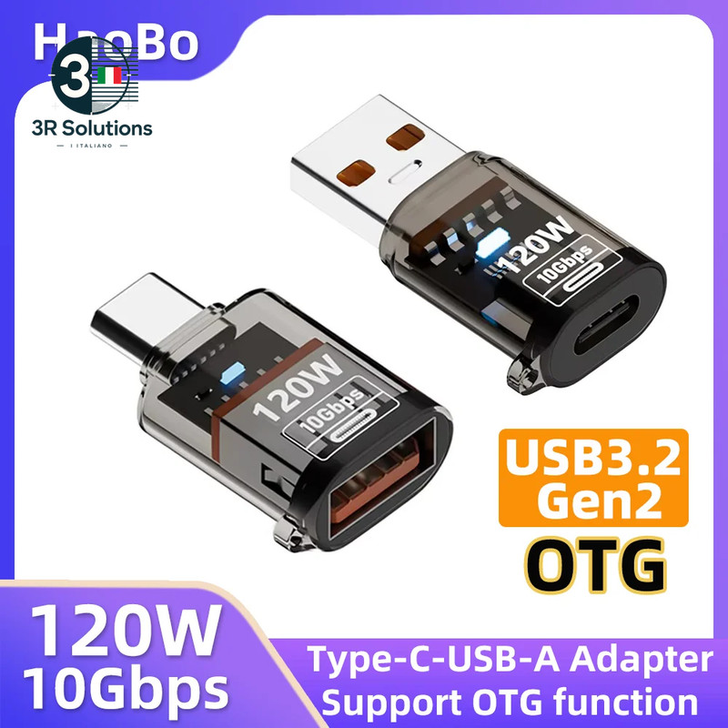 USB 3.2 to Type C 120W Fast Charging OTG Adapter Audio Transfer D gallery