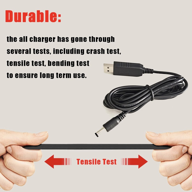 5V USB to 12V DC 5.5MM X 2.5MM /2.1MM Plug Cable for Baby Car , Speaker - Set... gallery