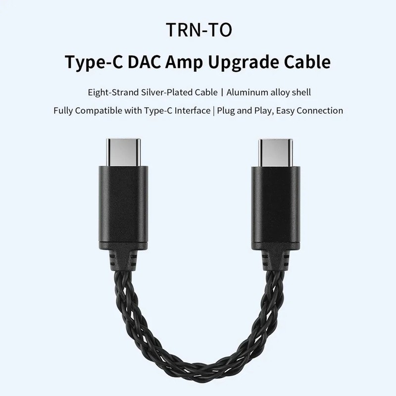 Decoding Amplifier USB C Type-C to Type-C Plug and Play About 14cm H3E6 gallery