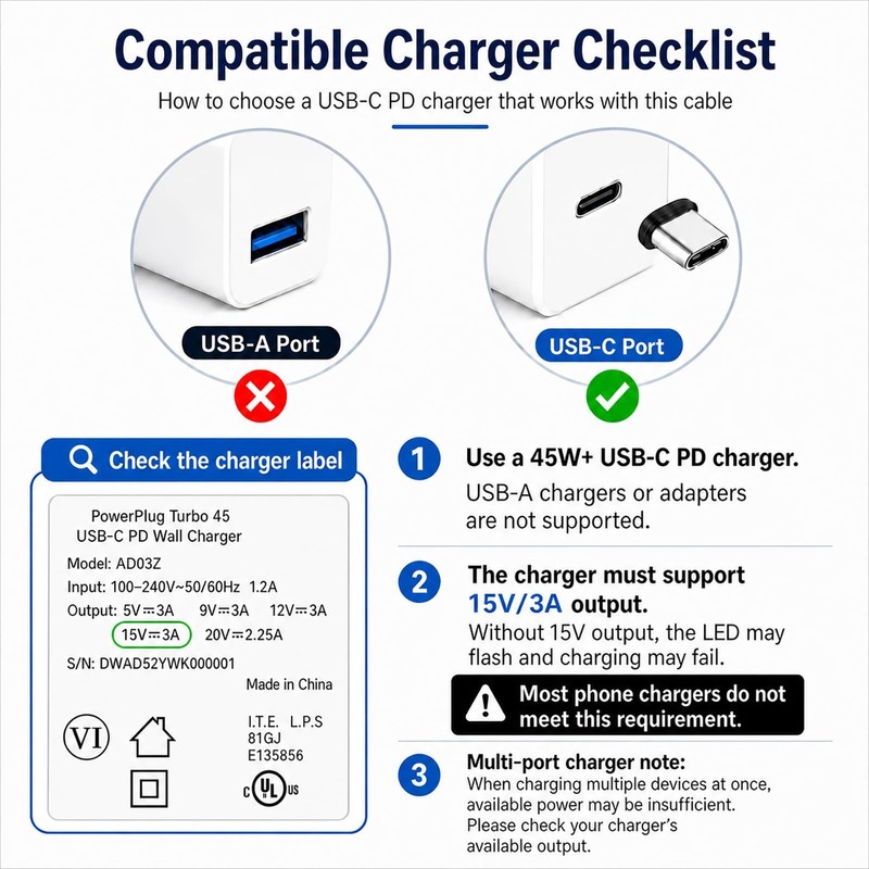 Surface Connect to USB C Charging Cable Nylon Braided 6ft, Compatible for Mic... gallery