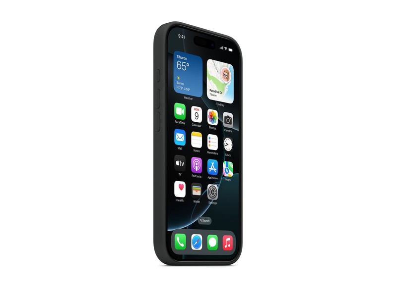 Apple iPhone 16 Pro Silicone Case MagSafe Black Phone Accessories MYYYJ3ZM/A gallery