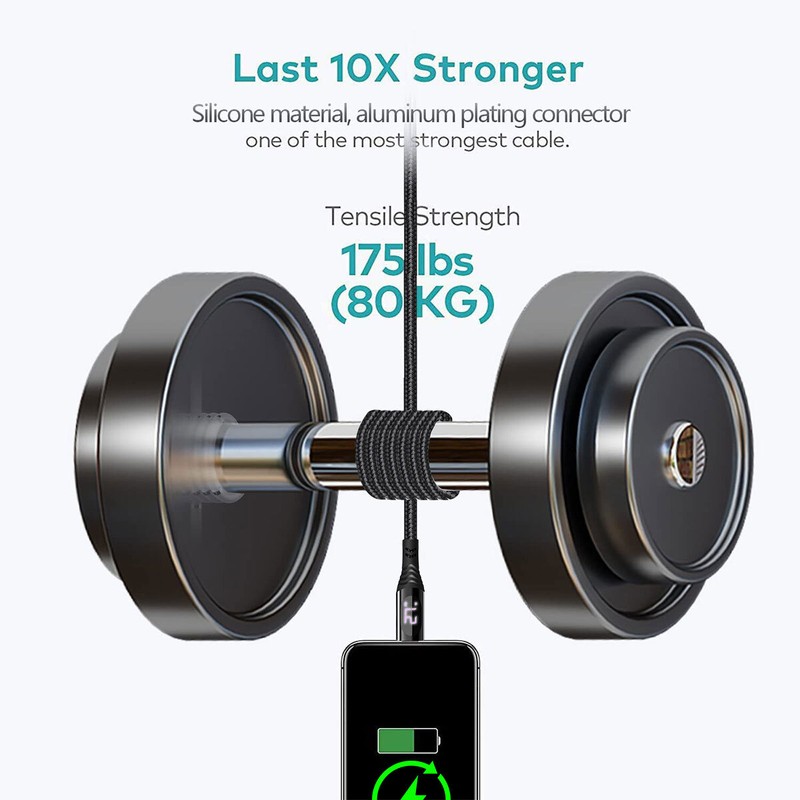 4ft PD 27W Fast Charging Data Cable For Apple iPhone 13 12 /11/Xs Max/Samsung gallery