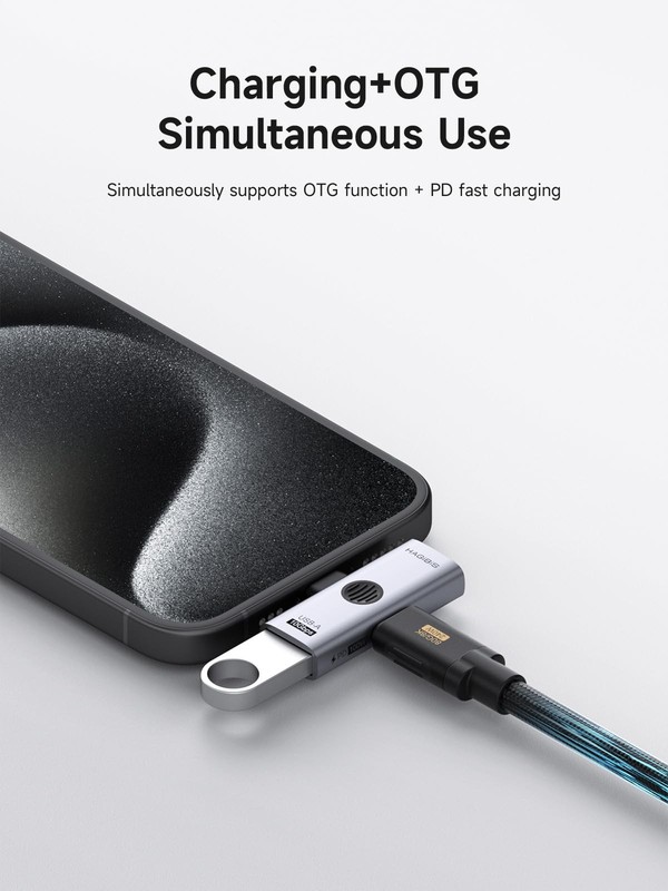 USBC Splitter with 100W Fast Charging and 10Gbps USB 3.2, 2 in 1 OTG Adapter ... gallery