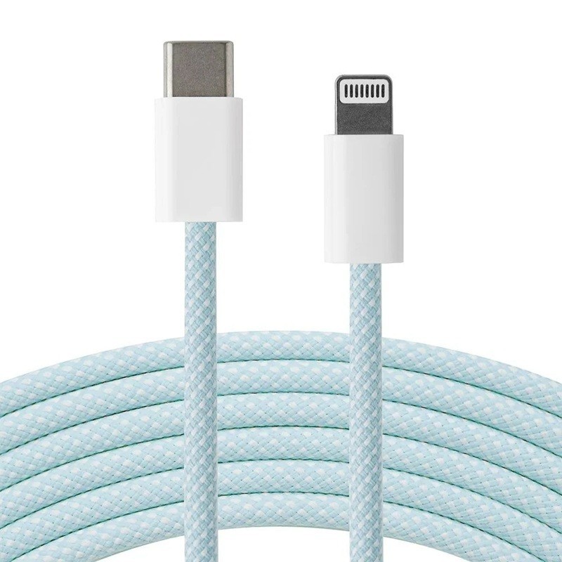 Apple USB-C to Lightning Cable Braided 1M Genuine OEM 661-14829 BLUE Open-Box