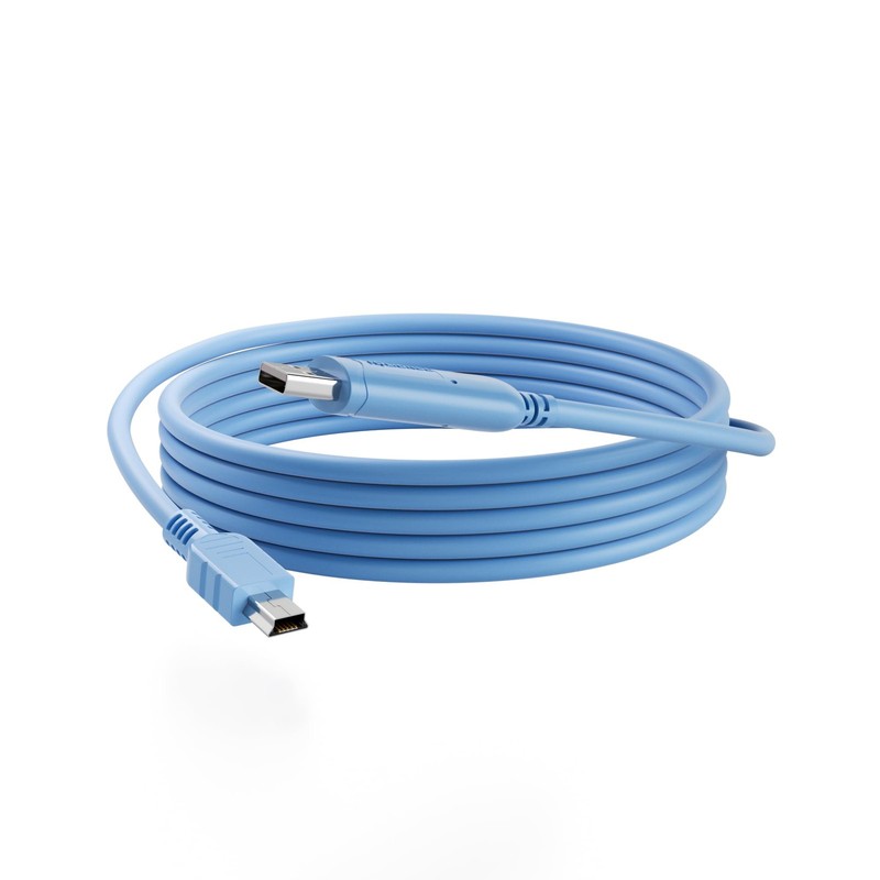USB Type A to USB Type Mini B Console Cable with FT232 Chipset Blue 6FT