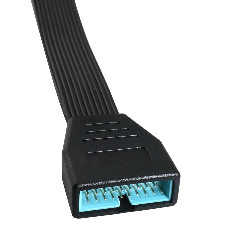USB 3.0 19/20 Pin Male To Female Extender Header Extension Cable Motherboard gallery