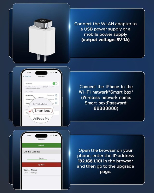 Wireless CarPlay Adapter 2026 Upgraded, Mini Plug & Play Wireless CarPlay Don... gallery