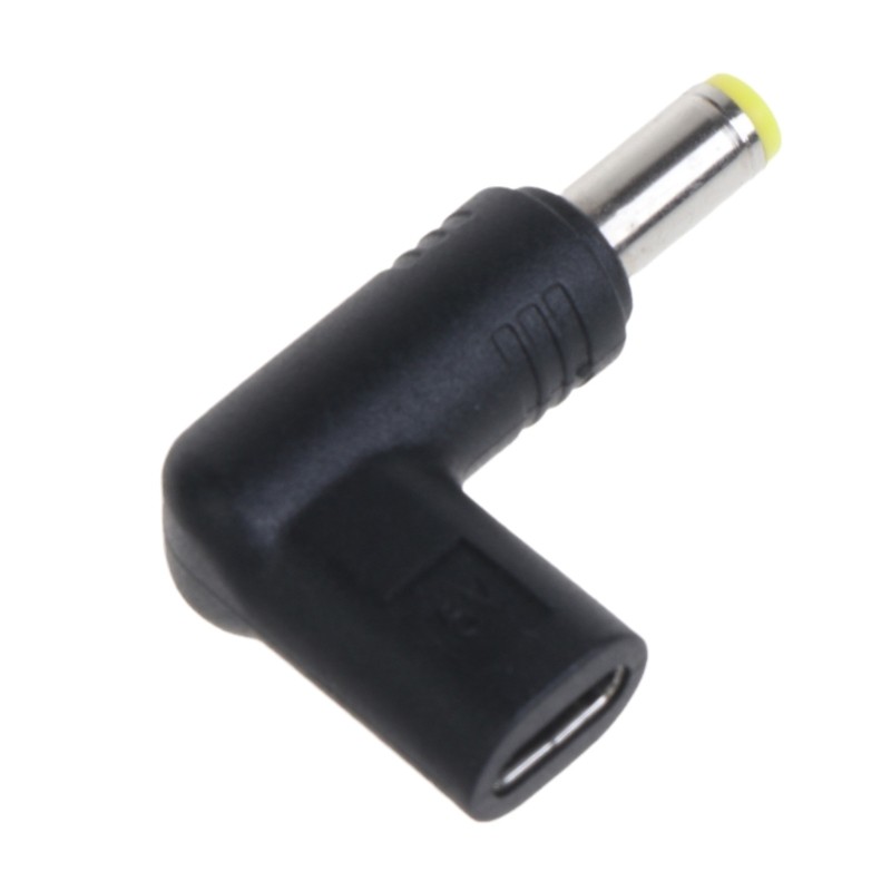 90 Degree Type C USB C Female To DC 5.5mm x 2.1mm Male Power Charge Adapter gallery