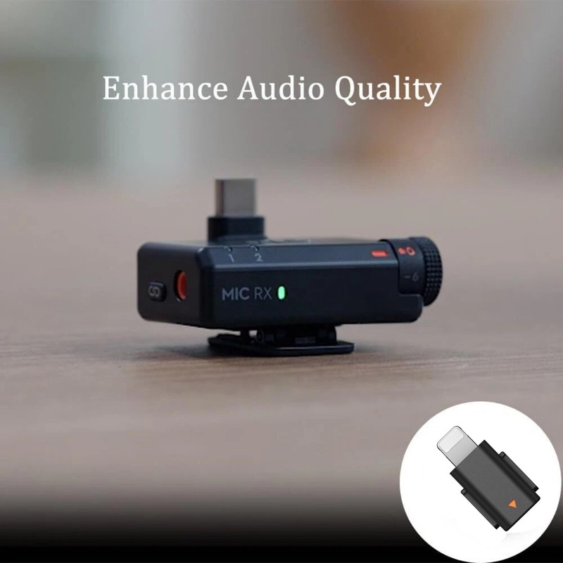 Original DJI Mic Mini Mobile Phone Adapter For iPhone 14/13/12/11/XS MAX/XR 8 7 gallery