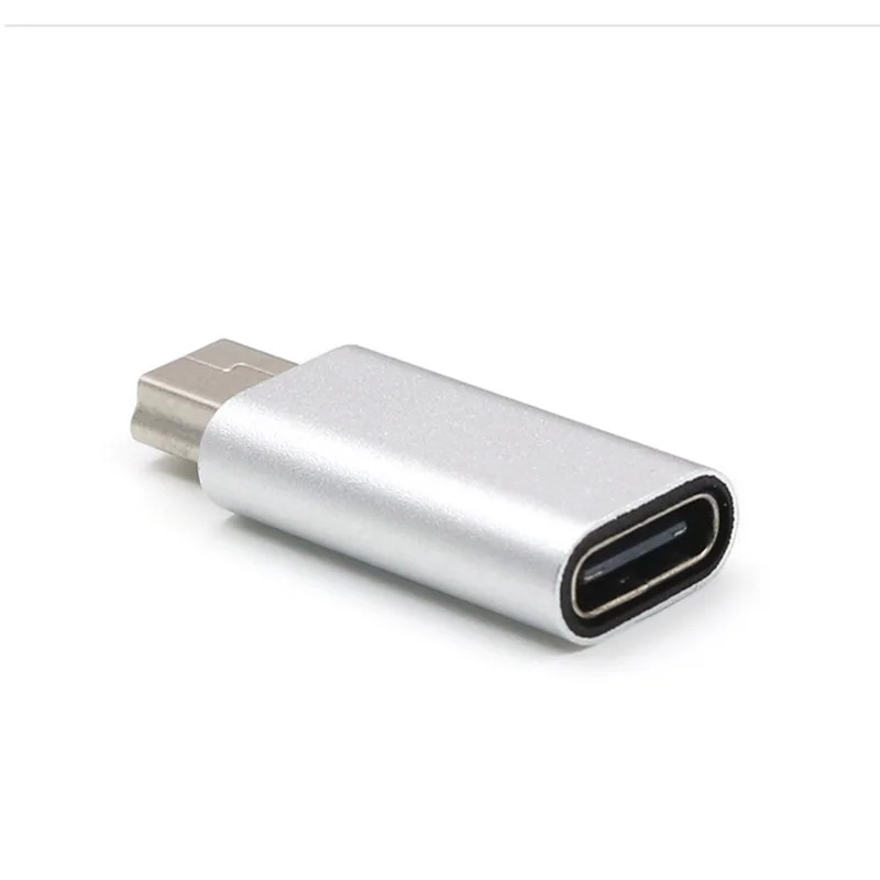 Mini USB to Type C Adapter 5 Pin Male Mini USB to Female USB Type C Data Transfe gallery