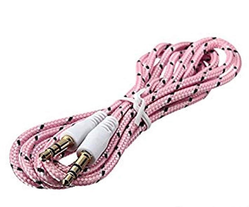6FT LONG 3.5mm audio stereo aux braided cable FOR Apple iPhone 6 5S ipod Samsung gallery