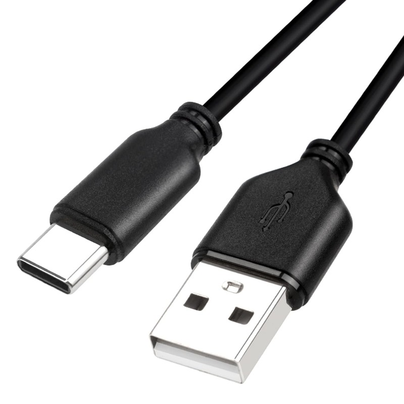 50ft USB2.0 Slim USB C to USB A Cable, Black, 2.8mm, Supports Data Transfer u…